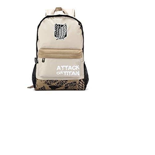 Attack on Titan Cosplay Backpack Shingeki No Kyojin School Bag Khaki