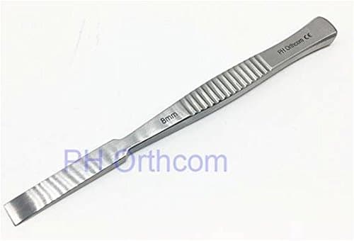 Veterinary surgical Osteotome Bone Chisel 4 Sizes of Width, Length 13.5cm Small Animal Veterinary Orthopedic Instrument (4mm)