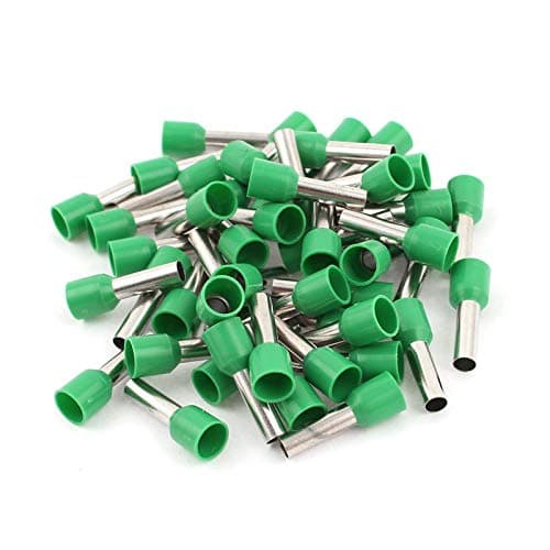 6 SQMM (E6010) Wire Ferrules Copper Crimp Connectors,Wire Crimping Tool Kit,Insulated Cord Pin End Terminal, Color Green Pack of 200 Pcs