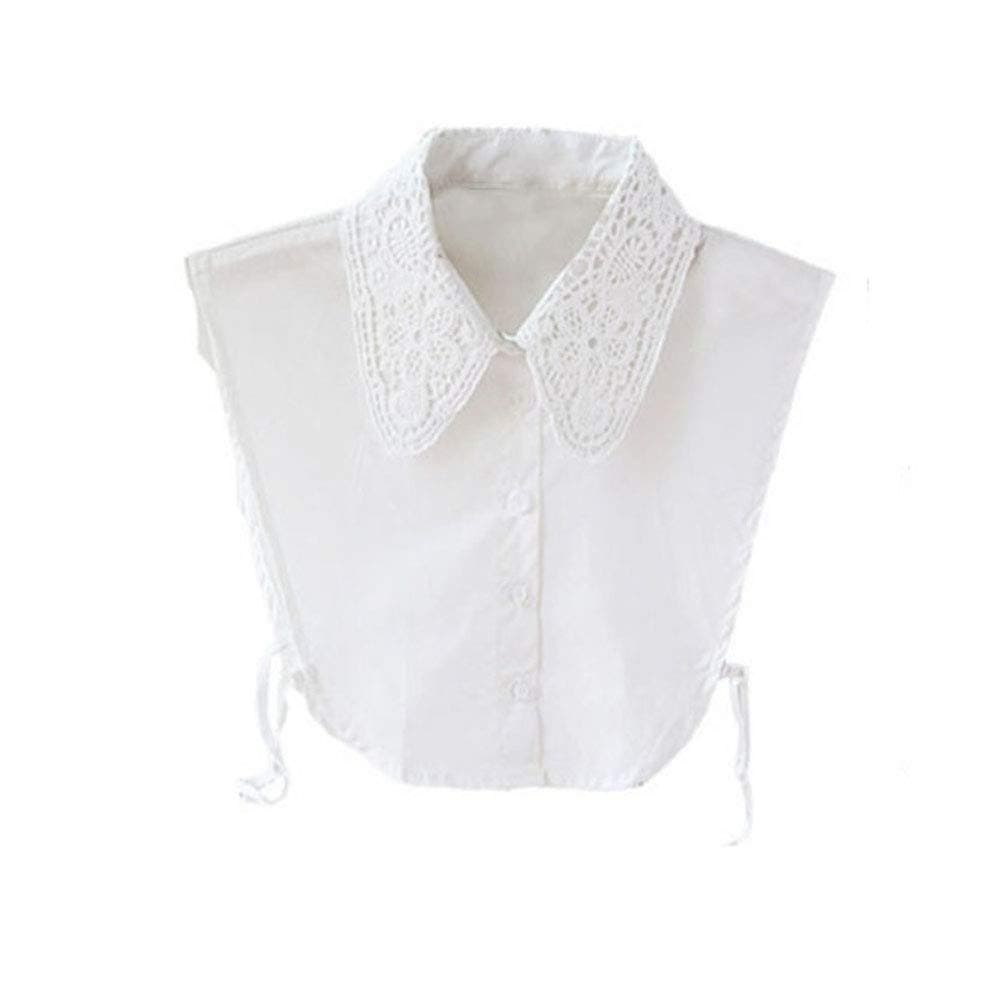 ESHOO Women's Fake Half Shirt Blouse Detachable Collar Necklace Decoration …