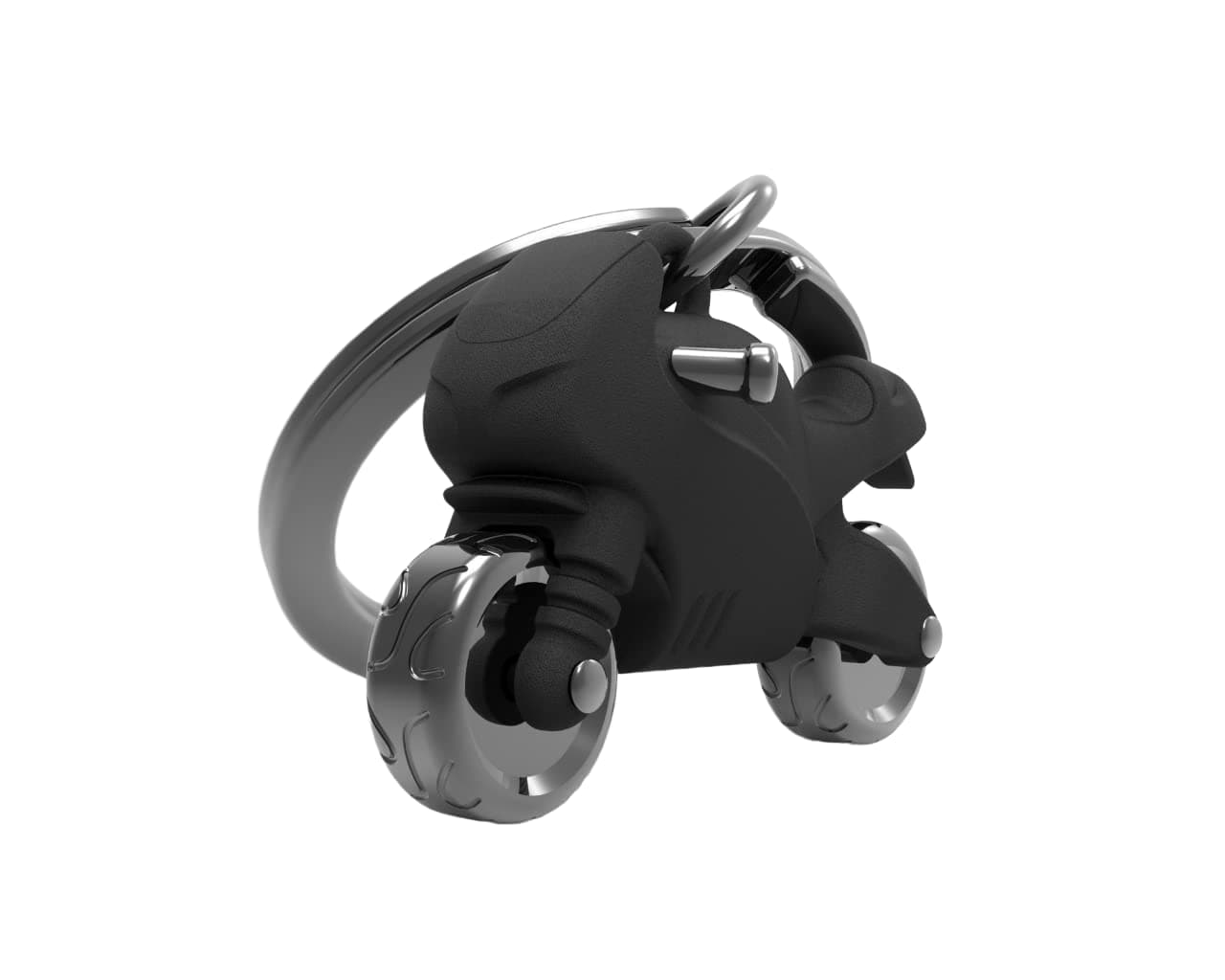 Keychain Adrenaline Black Motorcycle. Beautifull keyring with black sports motorcycle