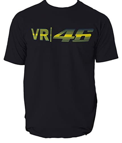 VR|46 Mens GP Bike Motorbike Motorcycle Moto T-Shirt Tee Top (Small, Black)