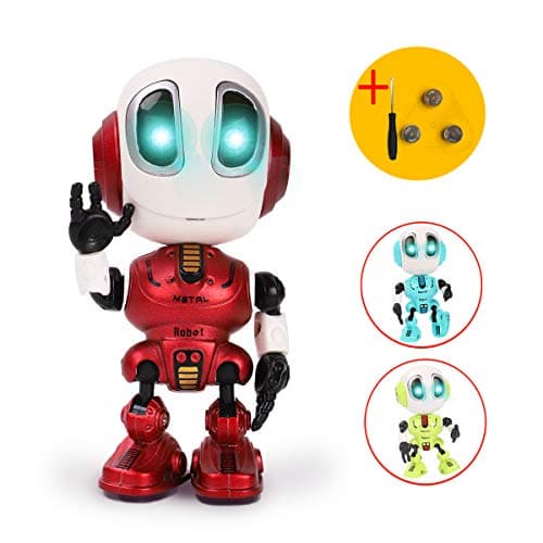 TTOUADY Talking Robots for Kids, Mini Robot Toys That Repeats What You Say, Colorful Flashing Lights and Cool Sounds, Toys for Age 3+ Boys and Girls Gift