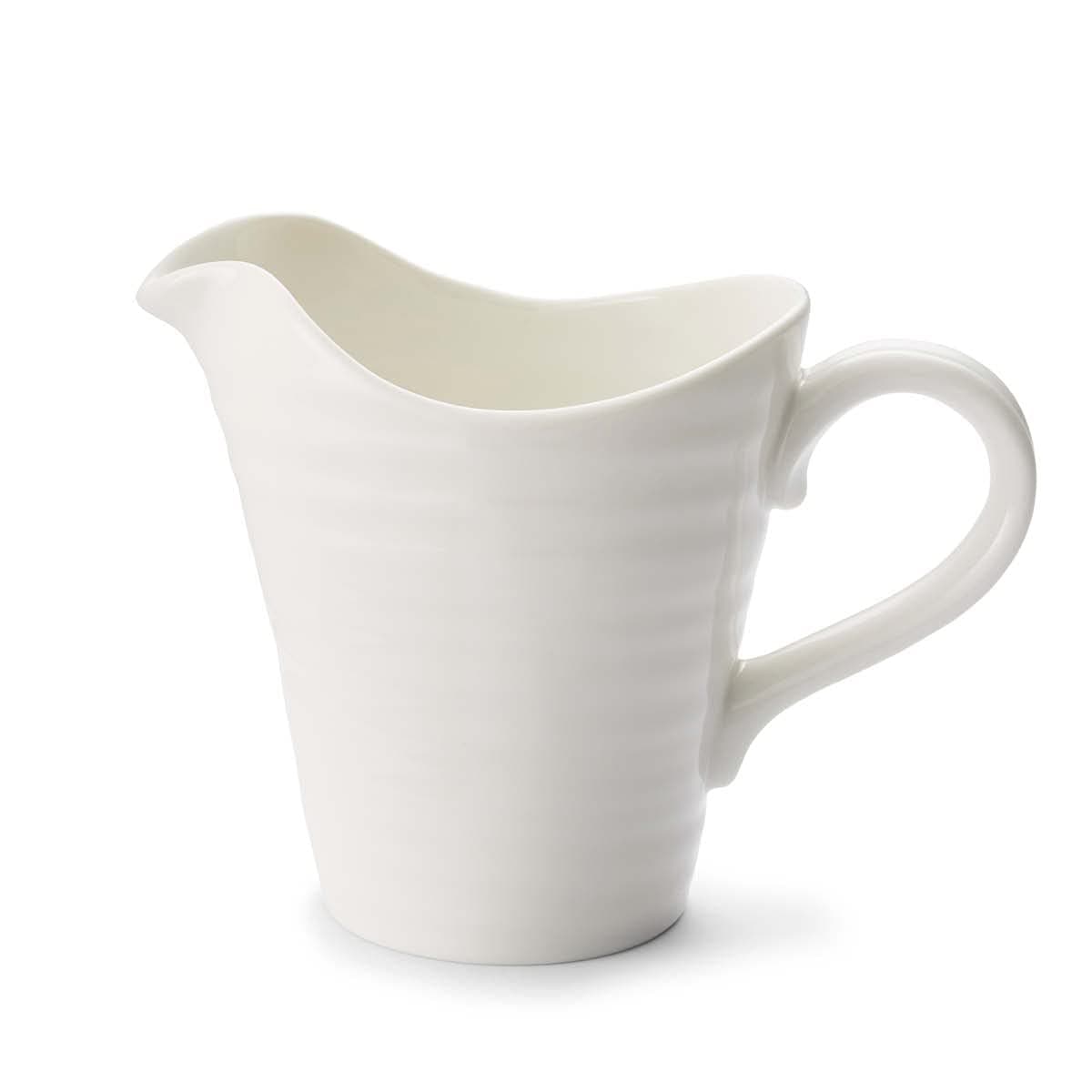 Portmeirion Home & Gifts Pitcher, Porcelain, White, 9.4 x 15.9 x 12.6 cm