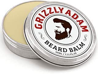 Grizzly AdamBeard Balm for Men - 100% Natural Leave in Conditioner with Natural Oils for Best Moustache Grooming and Beard Growing