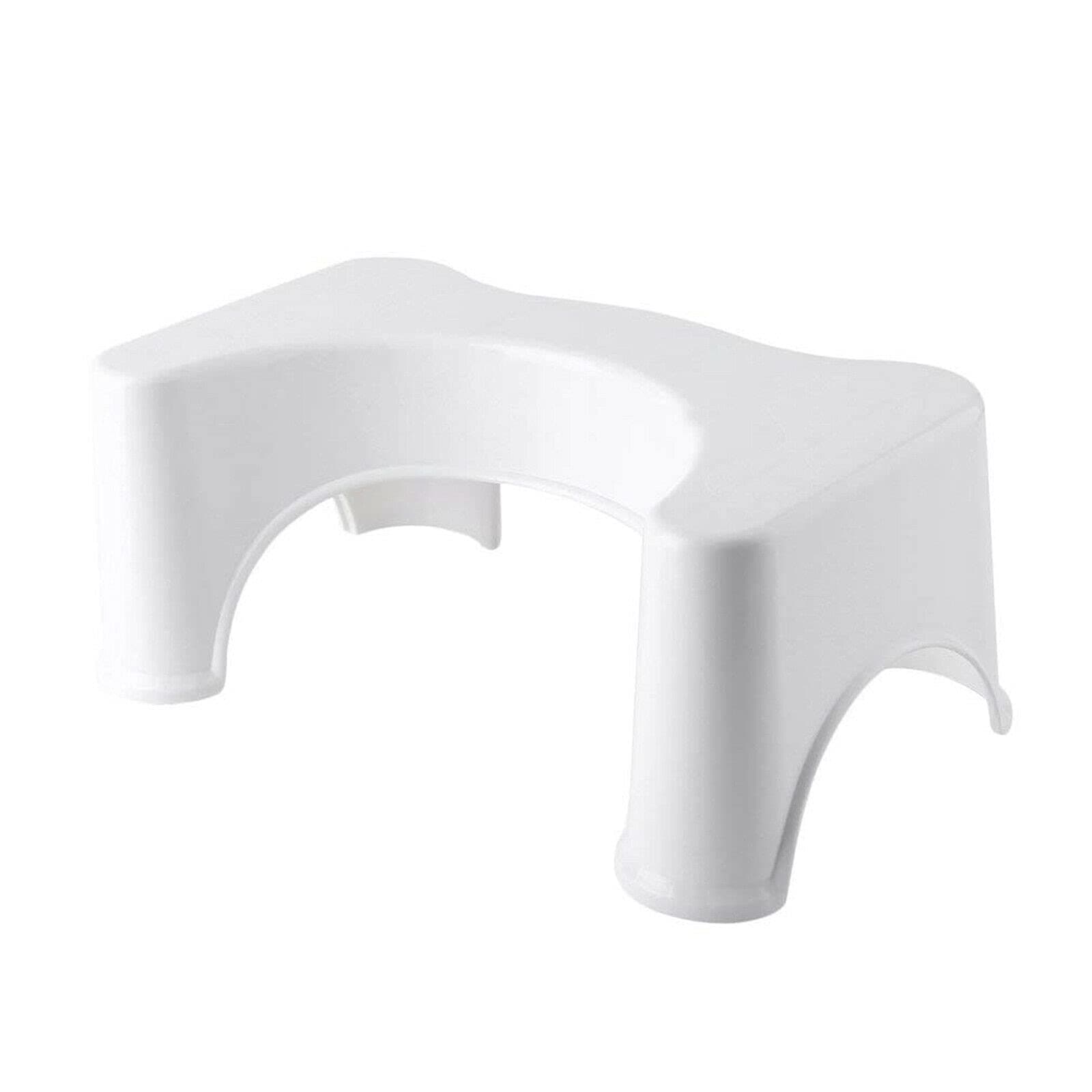 Bathroom Toilet Stool, Foot Step Stool, Footstools, Squat Original for Constipation Piles Relief Foot Stool - Anti-Slip Bathroom Accessories (Light Grey)