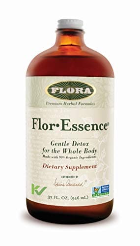 FLORA - FlorEssence Liquid Tea, Gentle Detox & Cleanse, All-Natural, 32 Fl Oz