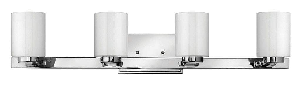 Hinkley Miley Collection Contemporary Modern Four Light 240W G9 Bathroom Vanity Fixture, Chrome