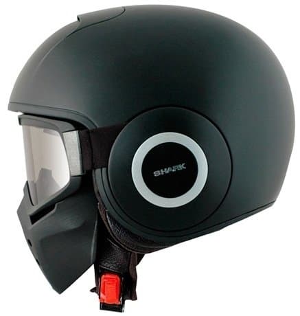 Shark Raw Blank Matte Black Full Face Helmet