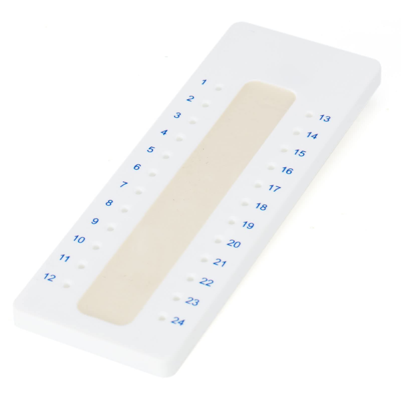 Globe Scientific 51601 キャピラリーチューブ保持トレイ シギラムワックスシーラント付き 24-プレイス 10個パック