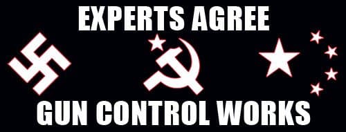 American Vinyl Magnetic Experts Agree Gun Control Works Magnet (Anti Liberal pro NRA Trump)