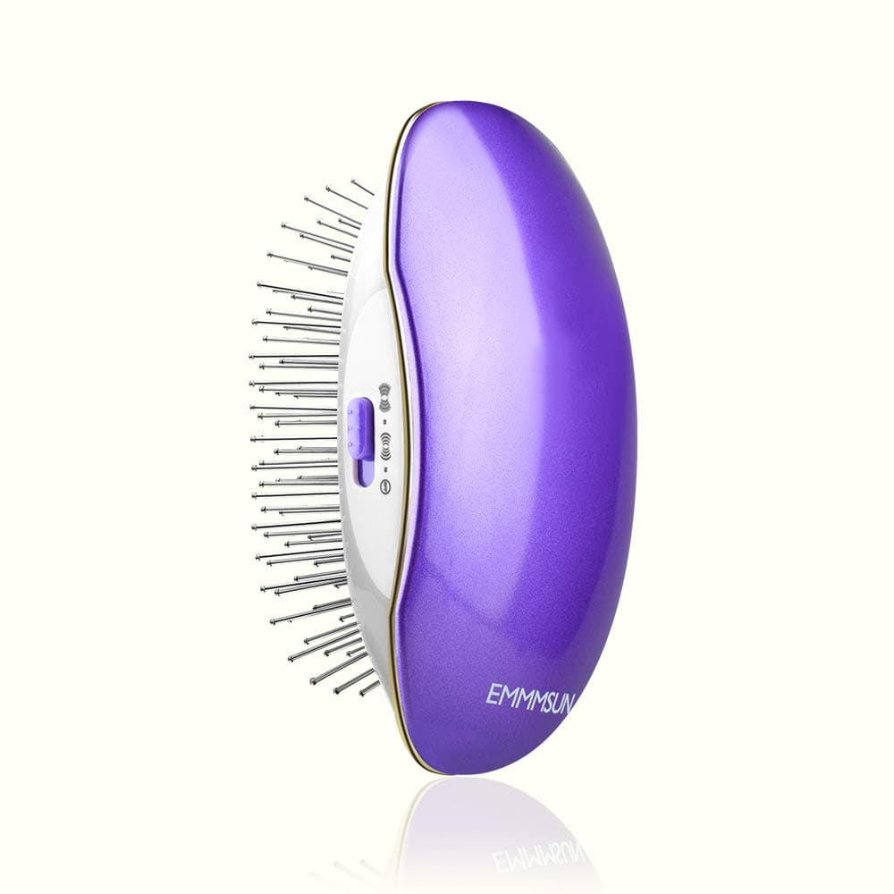 Hair Brush, Anti-Static Vibrating Comb Portable Detangler Hair Brush, Ionic Hair Brush with 3D Airbag,Electric Mini Negative Ionic Round Hair Brush for Women, Men and Children