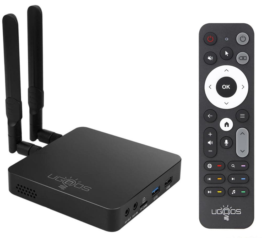 Ugoos AM6B Plus TV Box Amlogic S922X-J Android 9.0 DDR4 4GB RAM 32GB ROM WiFi6 1000M Ethernet USB 3.0 BT5.0 4K H.265 HDR TV Box