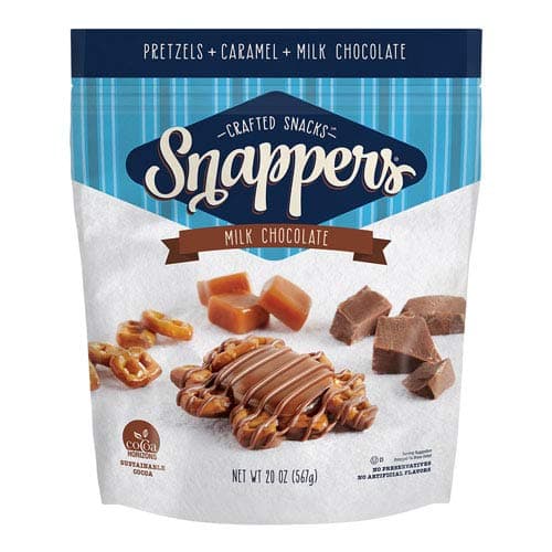 Snappers Pretzel and Caramel Snacks 567g, Chocolate, 1 Count