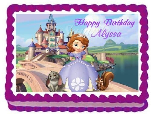 Sofia the First Edible Image Cake Topper # 1 – 1/4 Sheet by Cake Topper Designs