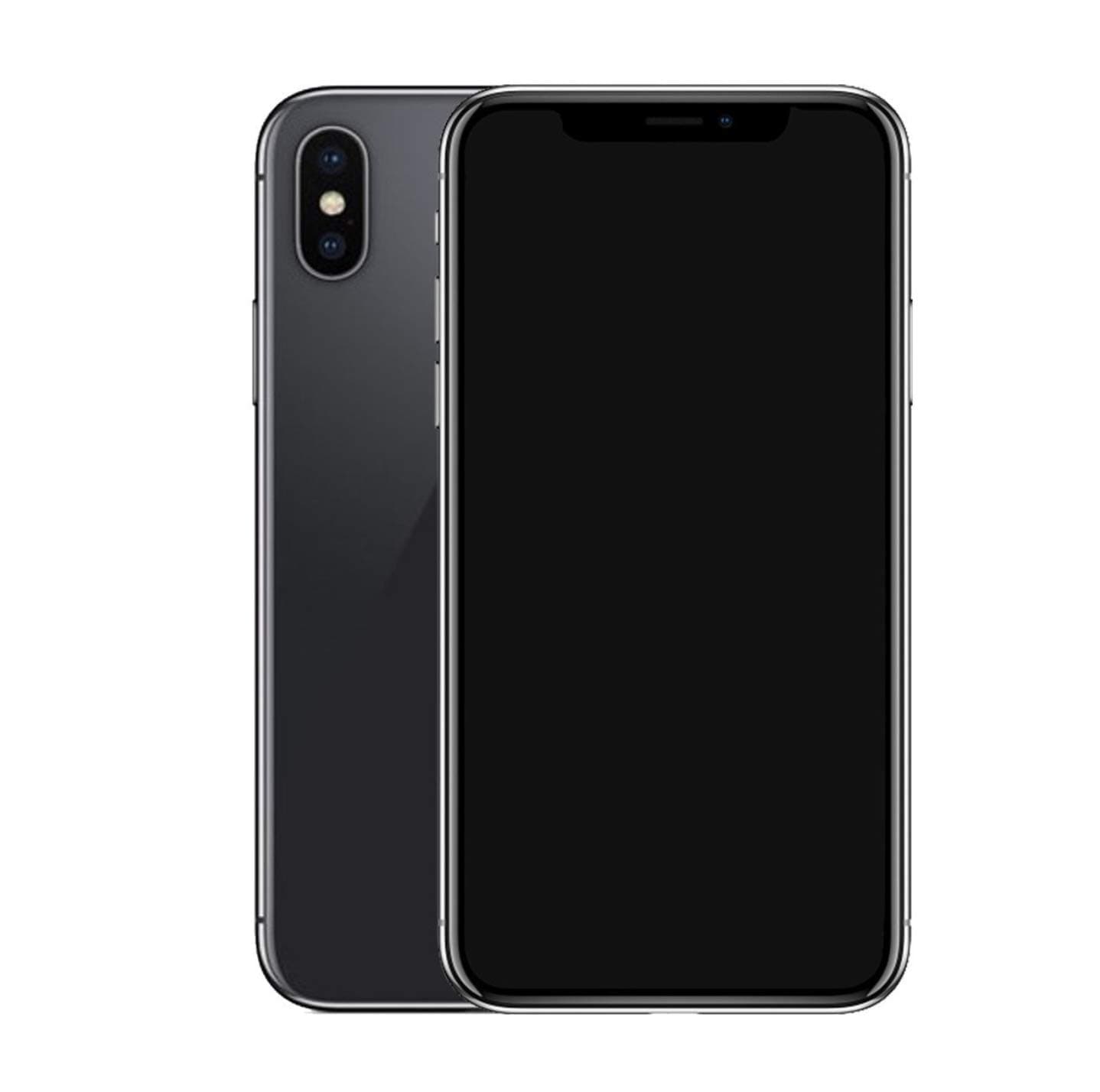 Non-Working Metallic Genuine Glass Replica Phone Dummy Display Phone for Phone X XS (X Grey Black Screen)