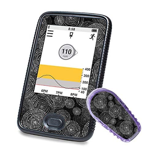 Dexcom G6 Sticker (Receiver + Transmitter) – Black Circles Diasticker®