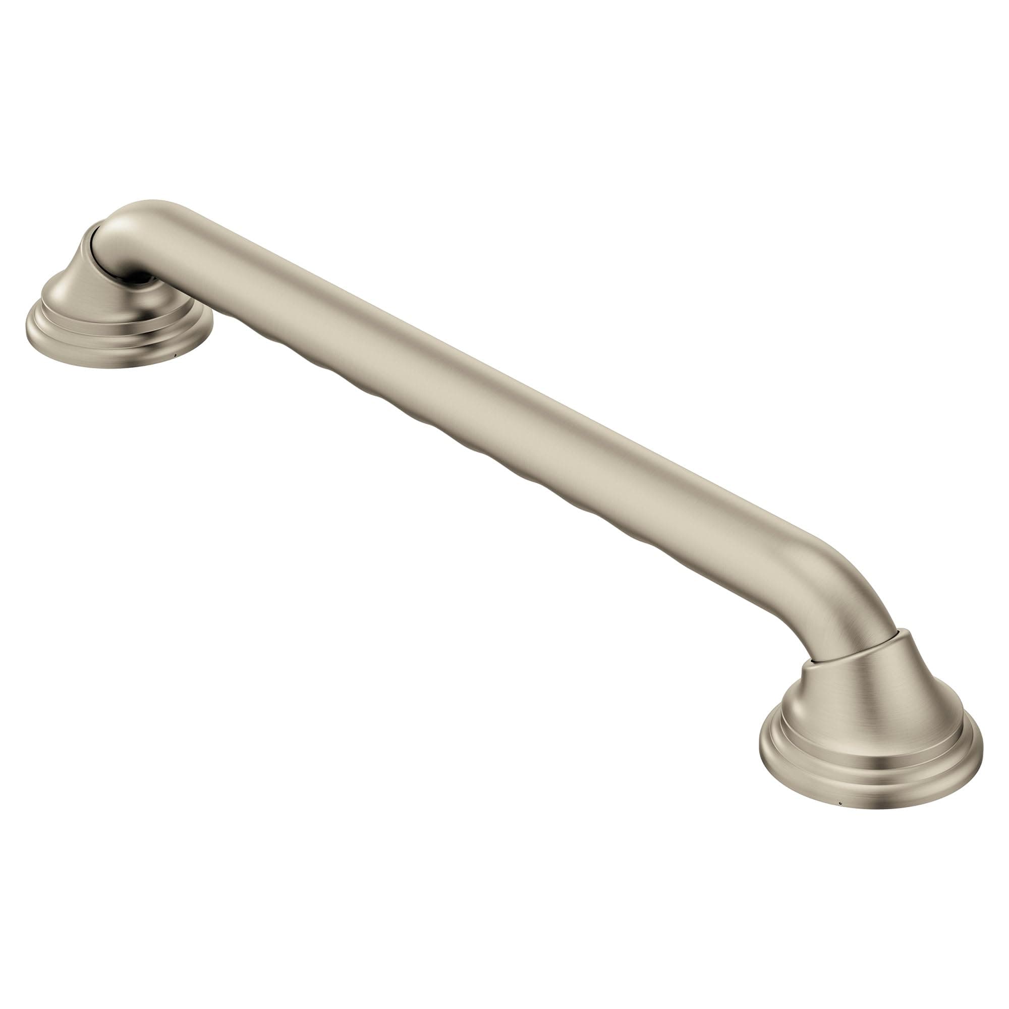 Moen Home Care Bathroom Safety 16 Inch Designer Stainless Steel Handicap Grab Bar for Bathtub and Shower, Concealed Screws, Brushed Nickel, LR8716D3BN