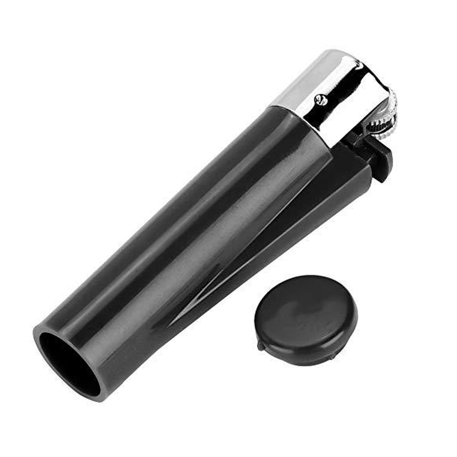 Genrise Stash Lighter Secret Stash Diversion Lighter with Hidden Storage Secret Compartment Safe for Diversion and Hiding Private Items at Home, Festivals, Car, Travel etc (Black)