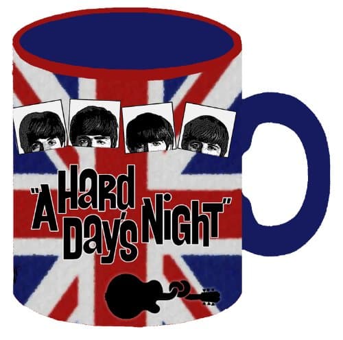 Silver Buffalo XX5834 The Beatles - A Hard Day's Night Album British Flag, Jumbo Ceramic Mug, 20 Ounces, Multicolored