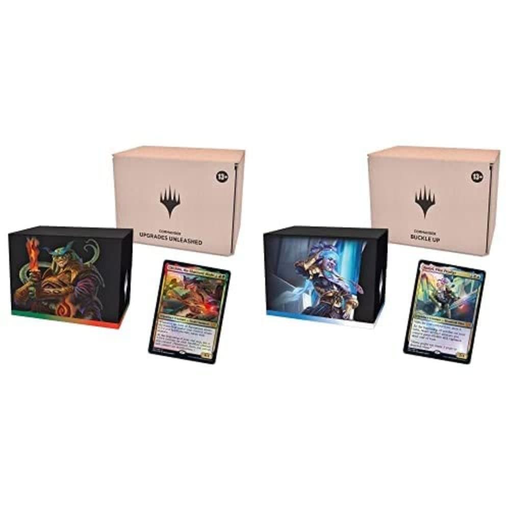 Magic The Gathering Kamigawa: Neon Dynasty Commander Deck - Buckle Up + Upgrades Unleashed