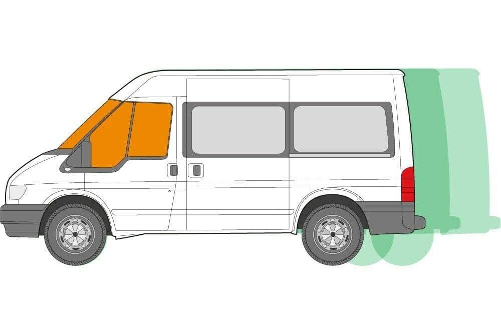 Just Kampers Ford Transit Thermal Blind mat Windscreen Window Cover Cab Kit Compatible with Ford Transit 2000-2013