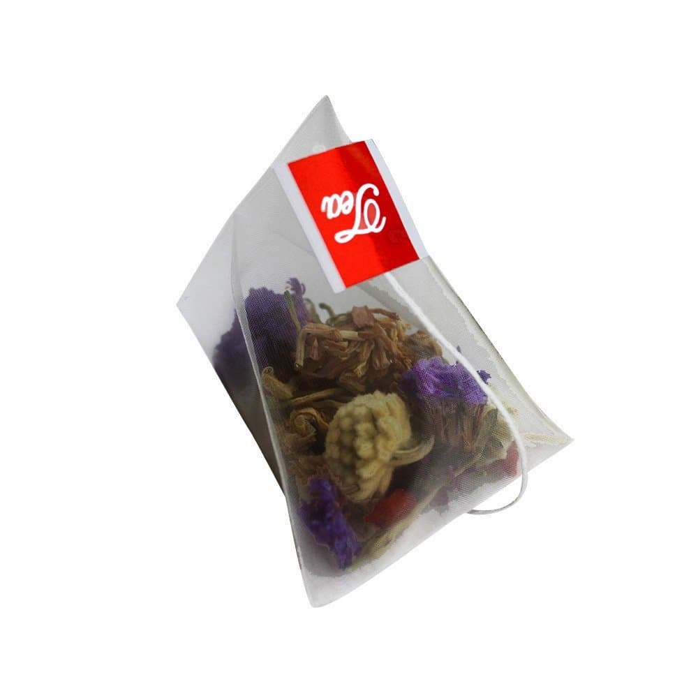 Lucklovely Empty Heat Sealing Nylon Triangle Filter Tea Bags for Loose Tea 5g 50Pcs