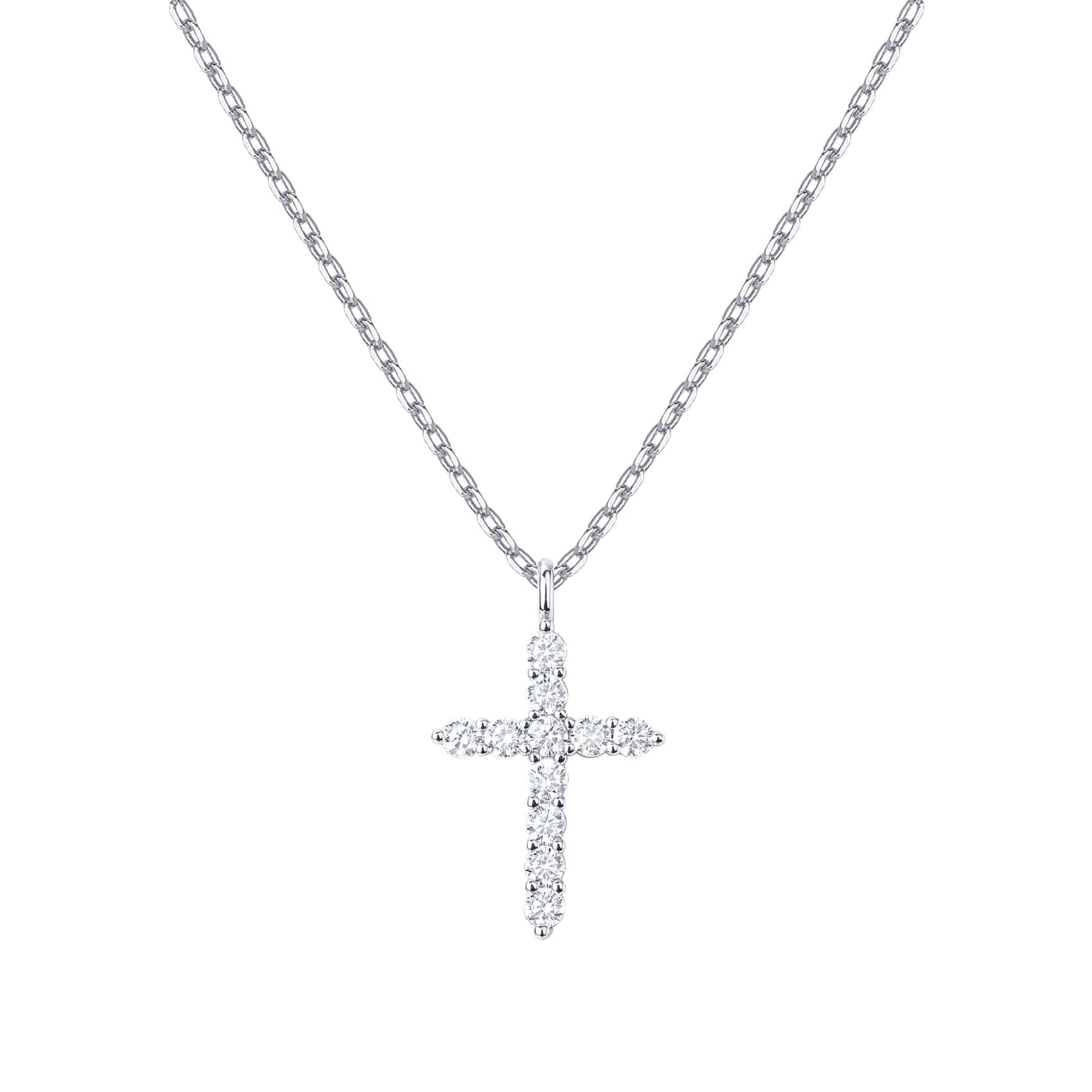 14K Gold Plated Cross Necklace for Women – Cross Pendant with Cubic Zirconia - Gold Necklaces for Women - Trending Fashion Jewelry