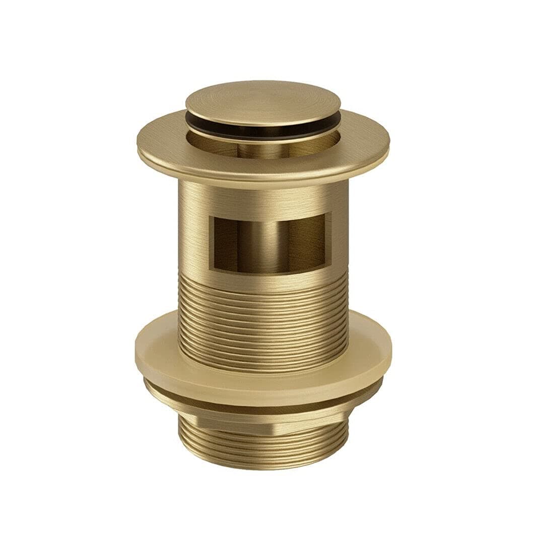 Brushed Brass Basin Waste | Slotted | Bathroom Waste | Bathroom Sink | Brushed Brass