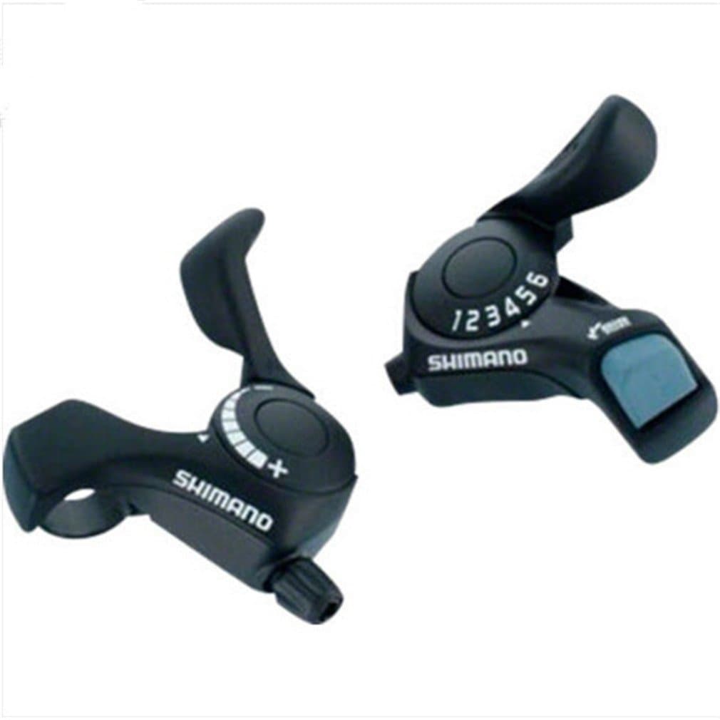 Nicedeal Transmission Bicycle Shift Lever Left Or Right Set Cable with Left Hand Fine Right Hand 3X7-Speed Brake Shift Lever Thumb Gear Shifter Levers 3 x 7 Speed Shifter Top Mount Bike Speed Thumb