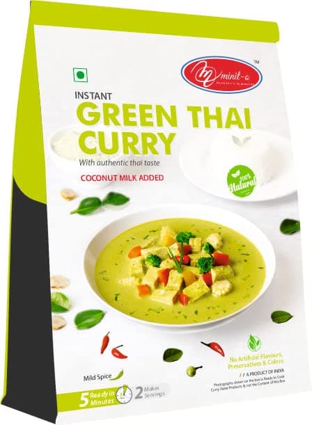 MinitO Instant Green Thai Curry Powder, 2.1oz/60gm