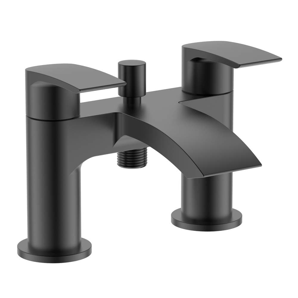 Home Standard� Khlo� Bathroom Bath Shower Mixer Tap & Shower Kit | Matt Black |