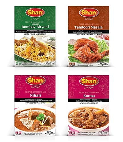 Korma Masala Nihari Masala Special Bombay Biryani Masala Tandoori Masala Combo, Variety Pack - 1 Count