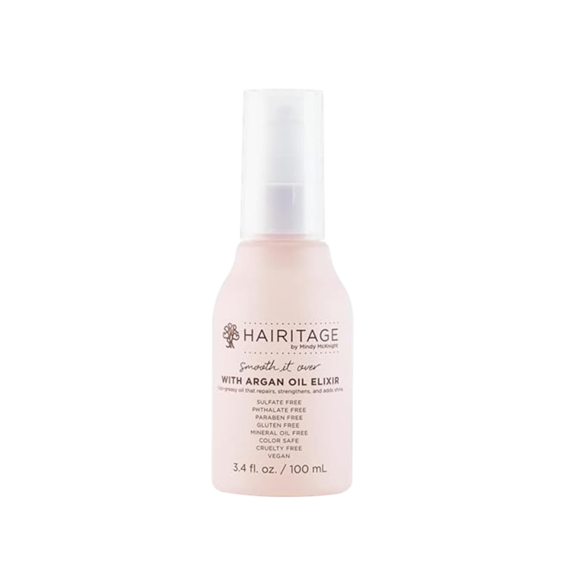 Hairitage Argan Oil Hair Oil Spray for Frizzy, Curly + Dry Damaged Hair - Lightweight Hair Oil Conditioner for Women + Men - Styling + Finishing + Control Flyaways - Moisturize + Repair Hair