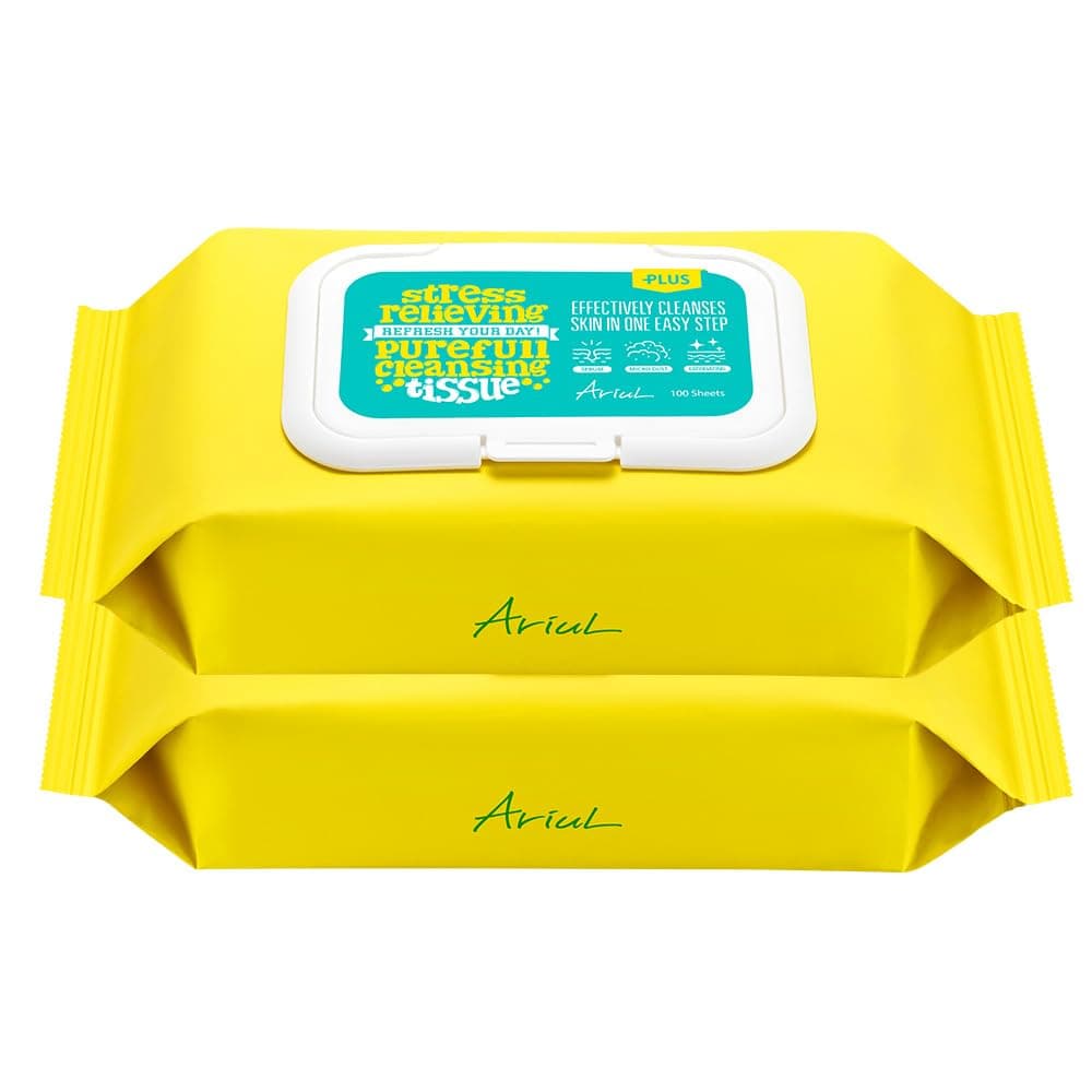 Smooth and Pure Cleansing Sheets 80 Sheets Set of 2 Cleansing Tissue Makeup Remover