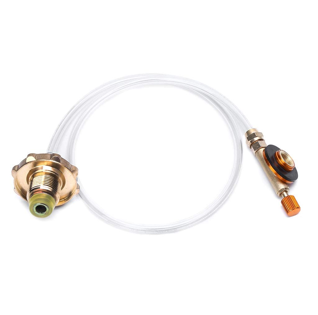 lyqdxd Outdoor Camp Gas Refill Adapter Flat Gas Cylinder Tank Lighter Coupler Converter