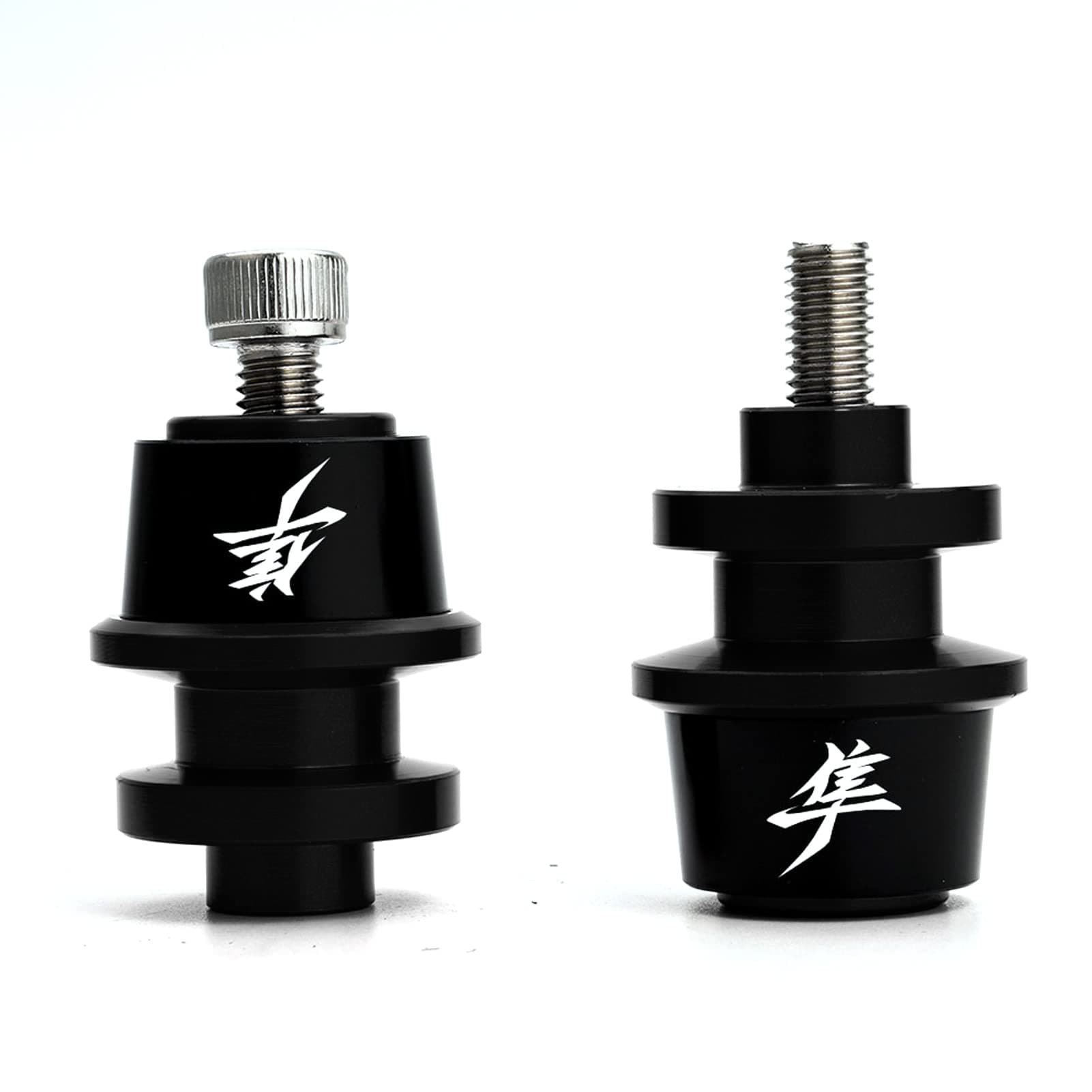 MOWOK Fits For SUZUKI Hayabusa GSX1300R GSX 1300R Gen 3 1999-2021 2022 2023 2024 2025 2026 Accessories Motorcycle M8 Swingarm Spools Slider Stand (Black) (Black)