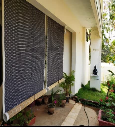 TCLPVC Bamboo Multipurpose Outdoor Rain Sun Dust Privacy Cold Protections Blinds 4/7 ft Pack of 1