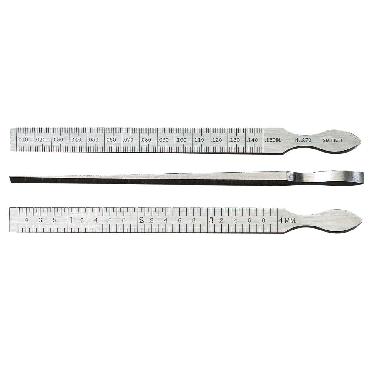 270 7/16-Inch By 6-1/4-Inch Taper Gage Inch And Millimetre Graduation