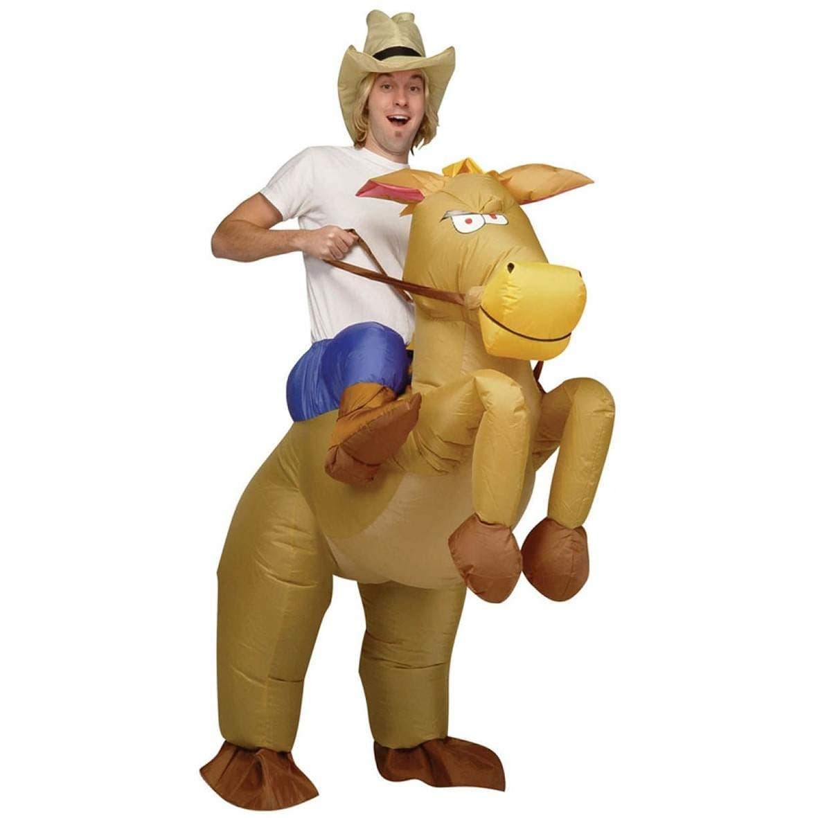 AirSuits Inflatable Horse and Cowboy Fancy Costume Dress Suit