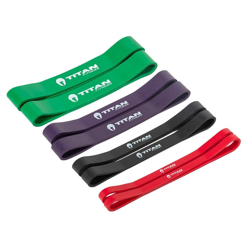 Titan Fitness Replacement Resistance Bands for Vice Grip Trainer, 12" Mini Bands Multi-Pack with Variable Resistance, Color-Coded Latex Fit Loop Bands, for Strength, Grip, & Resistance Training