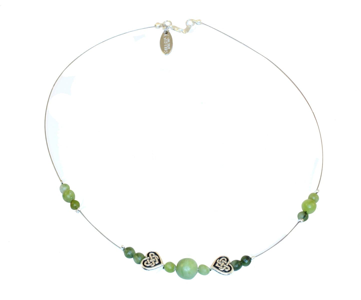 Connemara Marble Single Strand Heart Necklace