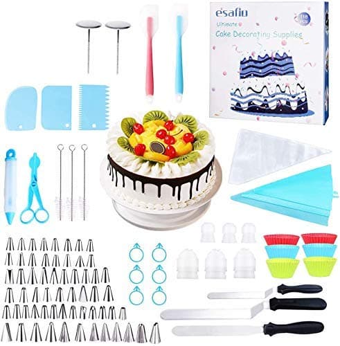 esafio Pastry Piping Bags Disposable Cake Decorating Bags (118 Pcs)