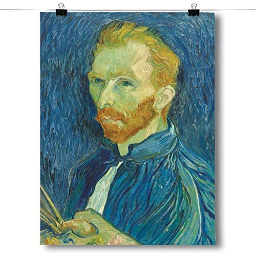 Inspired Posters - Vincent Van Gogh Self-Portrait Decorative Wall Art Poster - Modern Home Decor - Motivational Posters - UV Print 18 x 24 Poster