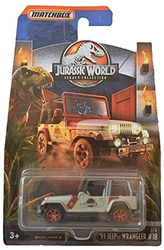 Matchbox '93 Jeeps Wrangler, Jurassic World Legacy Collection #18 2/6