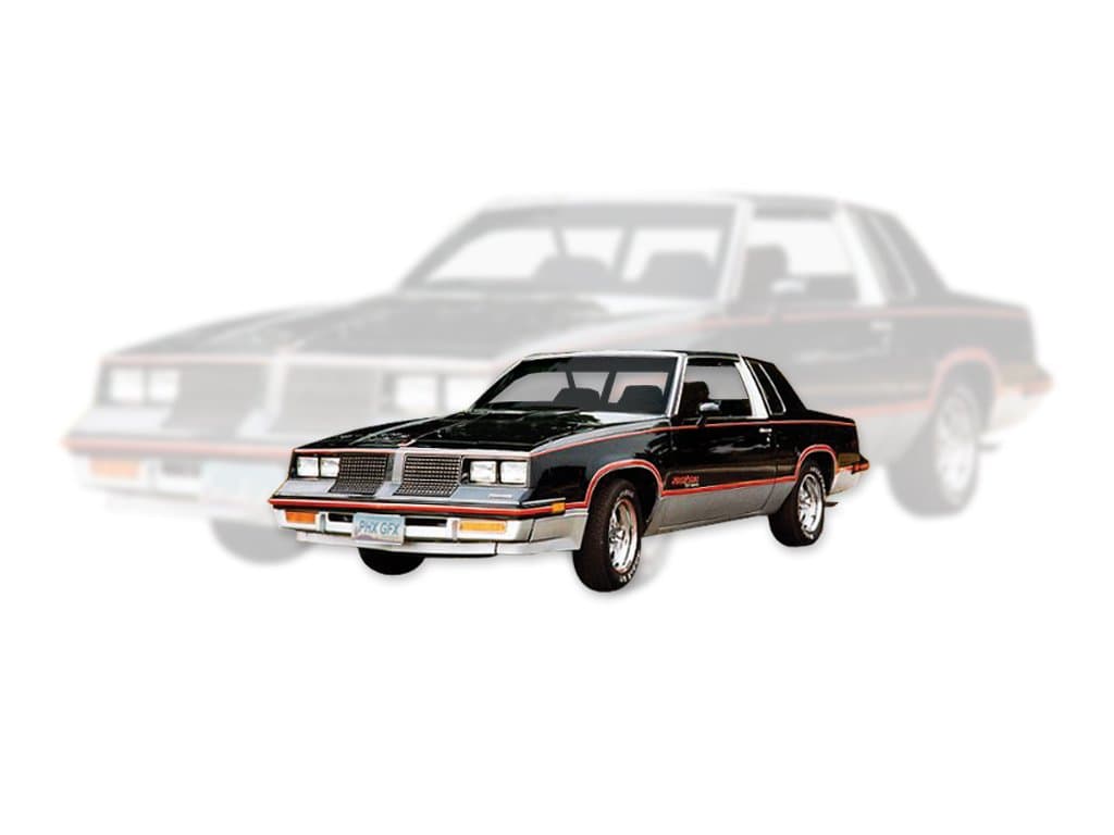 Oldsmobile 1983 Hurst/Olds Decals & Stripes Kit - Silver/RED