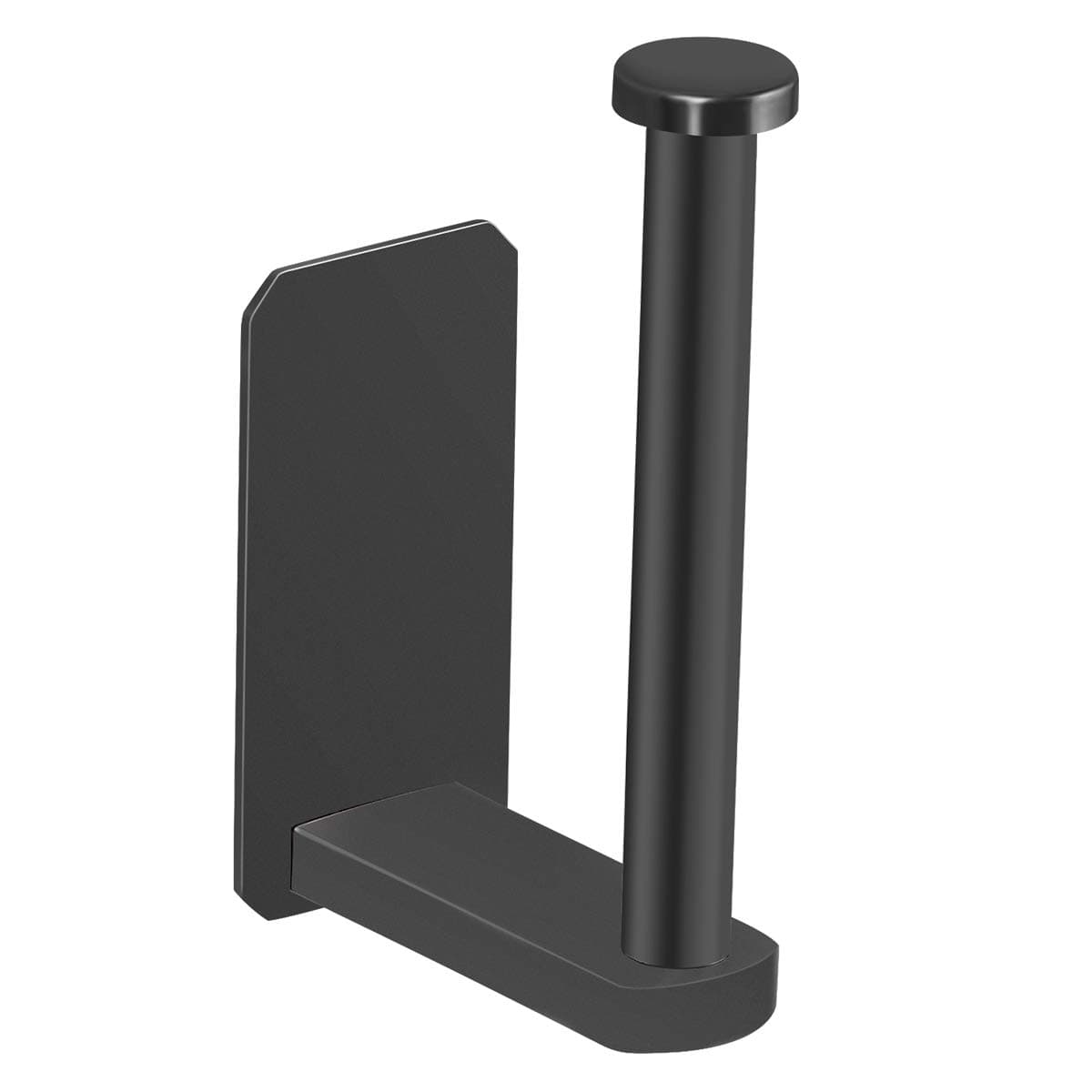 Self Adhesive Toilet Paper Holder Kitchen Washroom Adhesive Toilet Roll Holder No Drilling for Bathroom Stick on Wall Stainless Steel Brushed Black