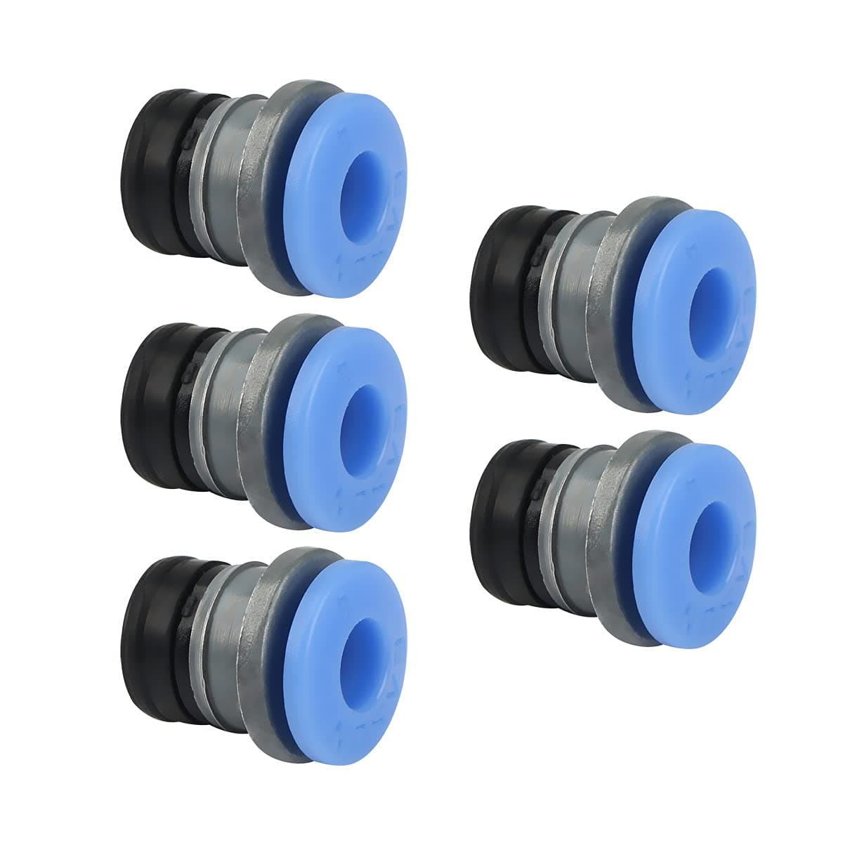 3D Printer Extruder Parts Bowde ECAS04 Teflo Pneumatic Fitting Straight Quick in Print Extruder Embedded Collet Clips for PTFE for DIY Voro Project or Other Tube PTFE BCZAMD-5Pcs