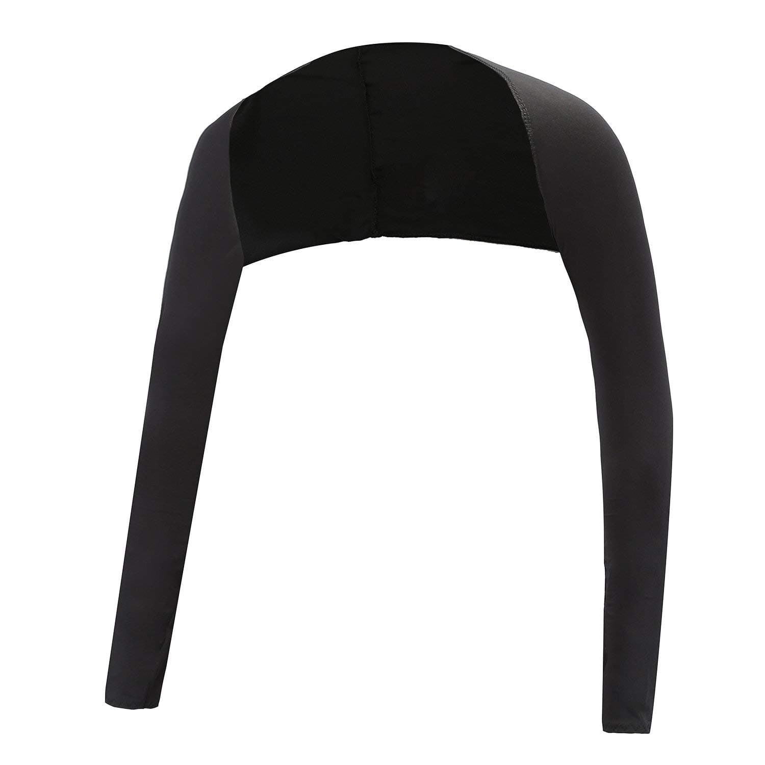 Mega, Performance Shawl Arm Sleeves, Golf, Cycling, Tennis, Outdoor Activities, Size L, Black