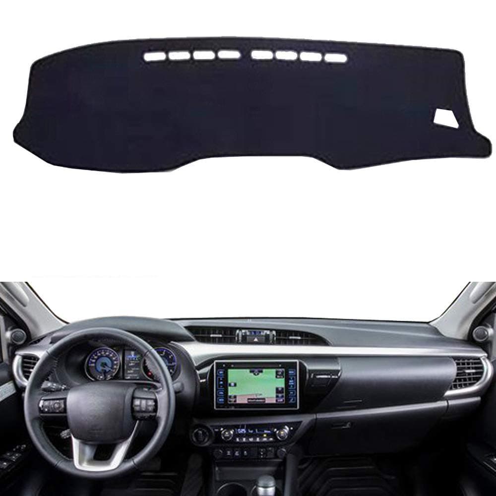 Car Auto Dashboard Cover for Toyota Hilux SR5 4x4 REVO Hi-Rider 2015 2016 2017 2018 Left Hand Drive Dashmat Pad Carpet Dash Mat